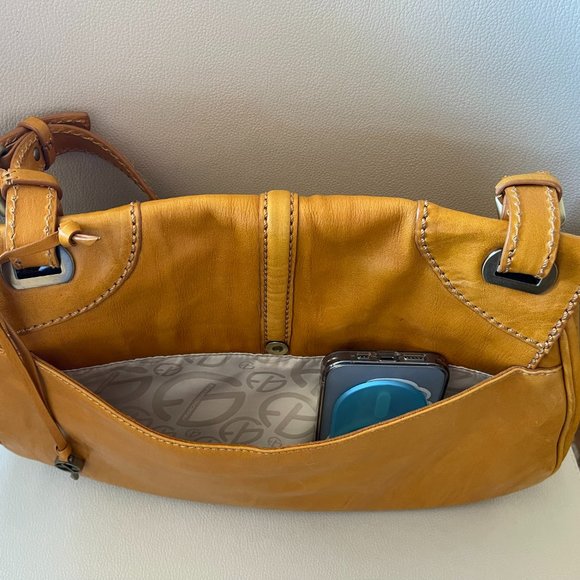 Tan Leather Francesco Biasia Shoulder Purse - Picture 4 of 4